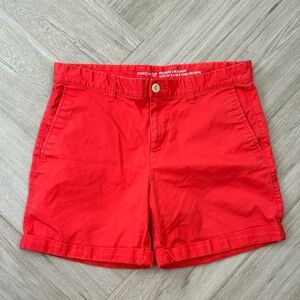 Gap Women's Red Khaki Shorts Girlfriend 6 " Size 6